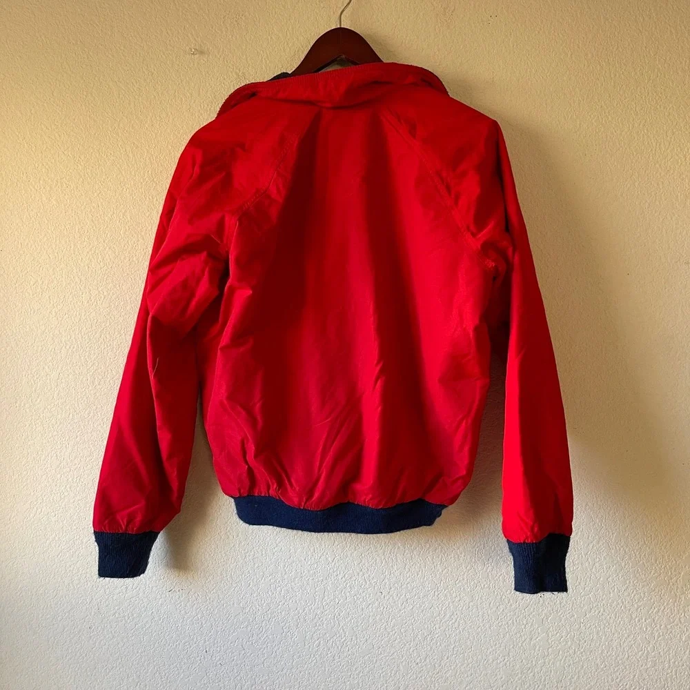 Vintage woolrich Red Fleece Lined Zip Up‎ Jacket Size Small